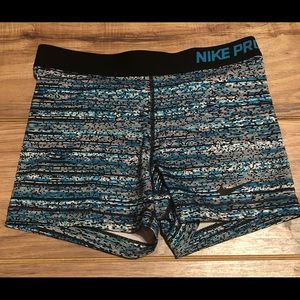Nike pro dri fit spandex shorts  size large